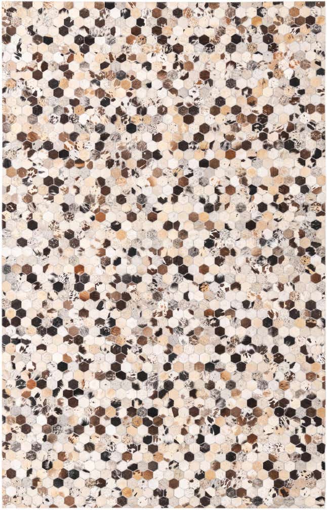 5' 2 x 8' 2 Cowhide Rug