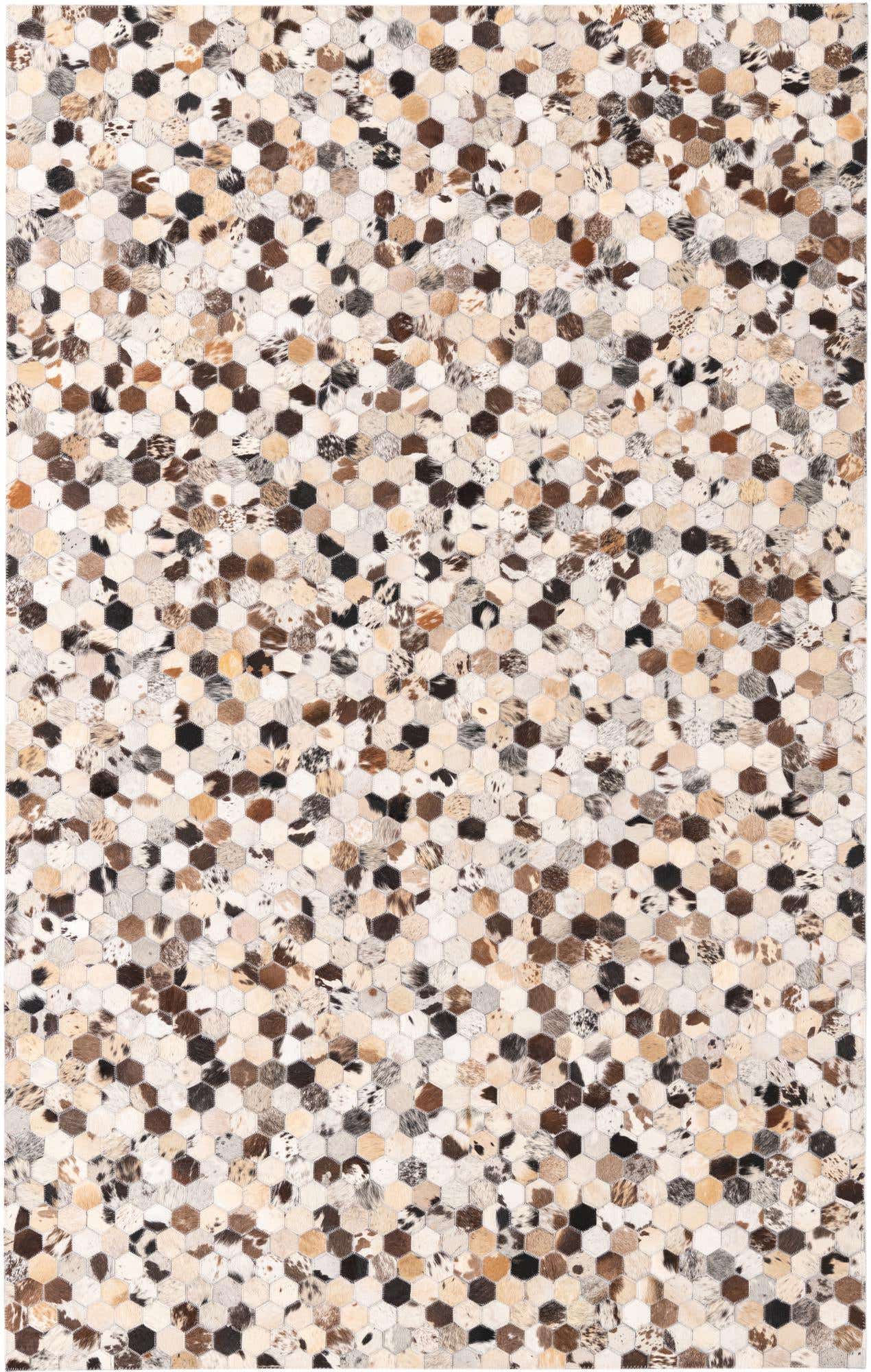 5' 1 x 8' Cowhide Rug