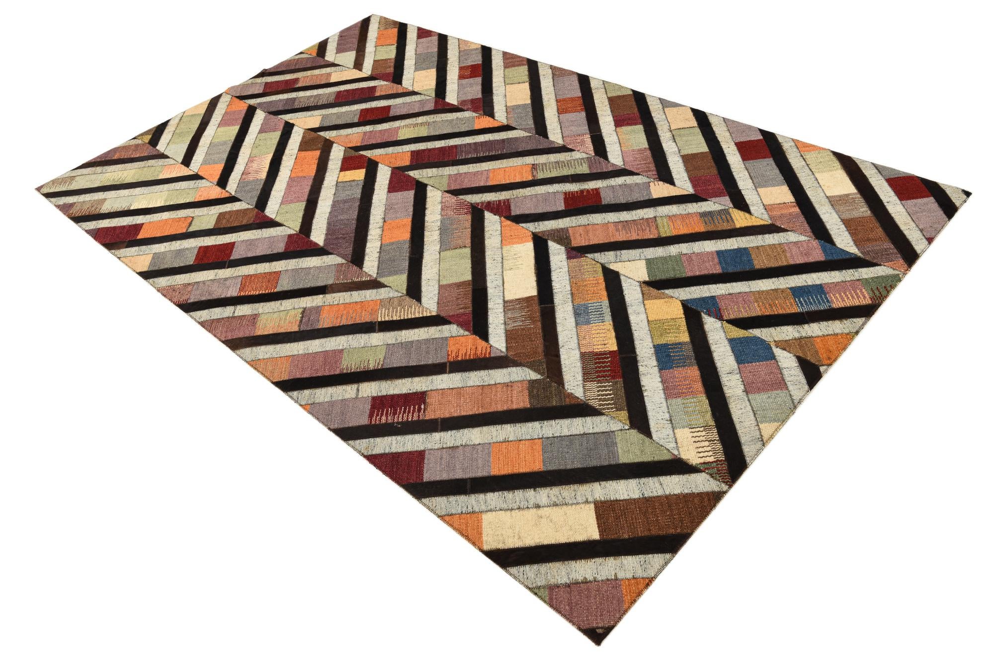 5' x 7' 10 Cowhide Rug
