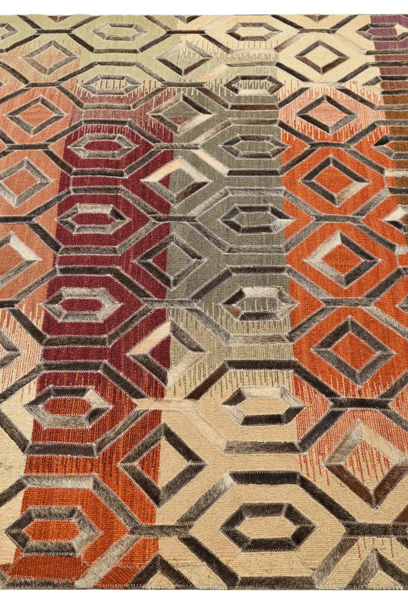 5' x 7' 9 Cowhide Rug