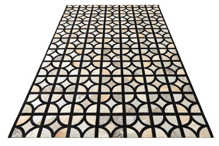 Detail image of 5' 3 x 7' 7 Cowhide Rug