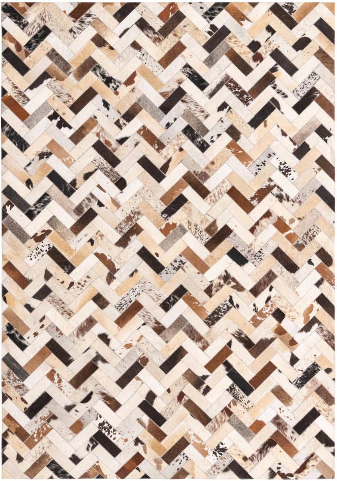 Detail image of 5' 3 x 7' 8 Cowhide Rug