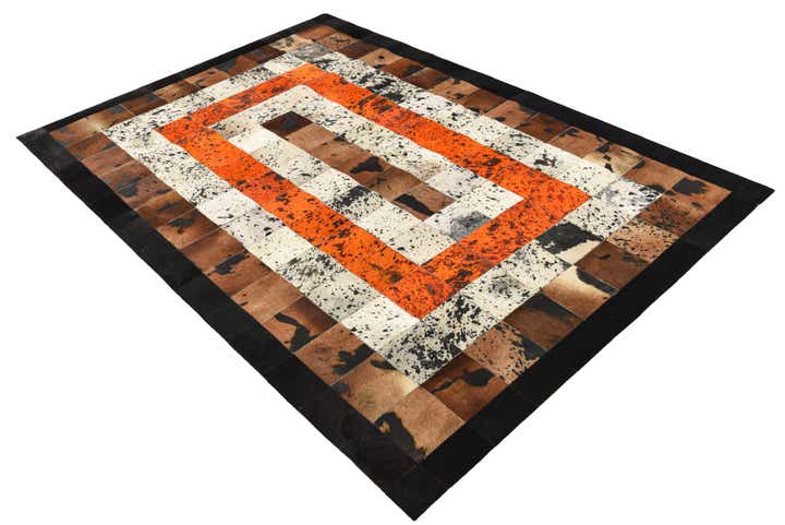 5' 1 x 7' 6 Cowhide Rug