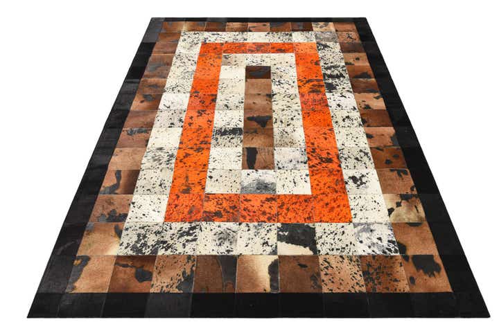 5' 1 x 7' 6 Cowhide Rug