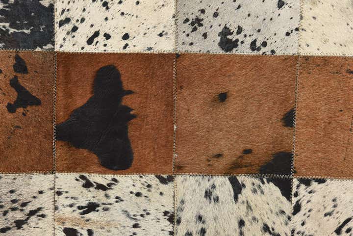 5' 1 x 7' 6 Cowhide Rug