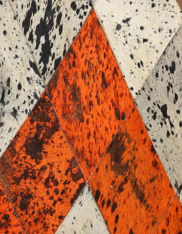 Detail image of 5' 1 x 7' 6 Cowhide Rug