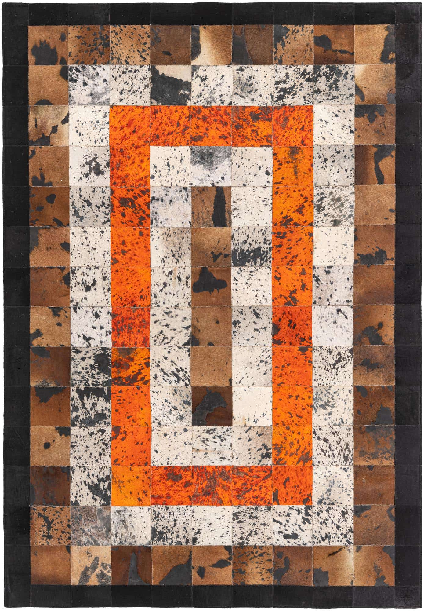 5' 1 x 7' 6 Cowhide Rug