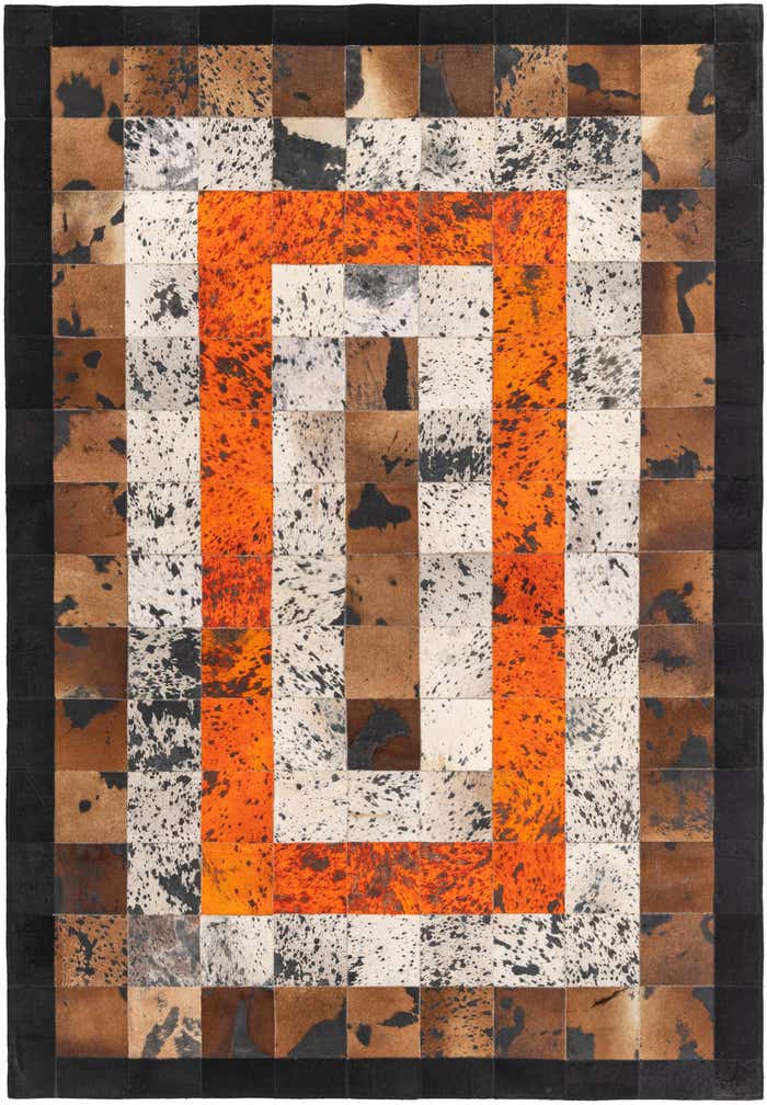 5' 1 x 7' 6 Cowhide Rug