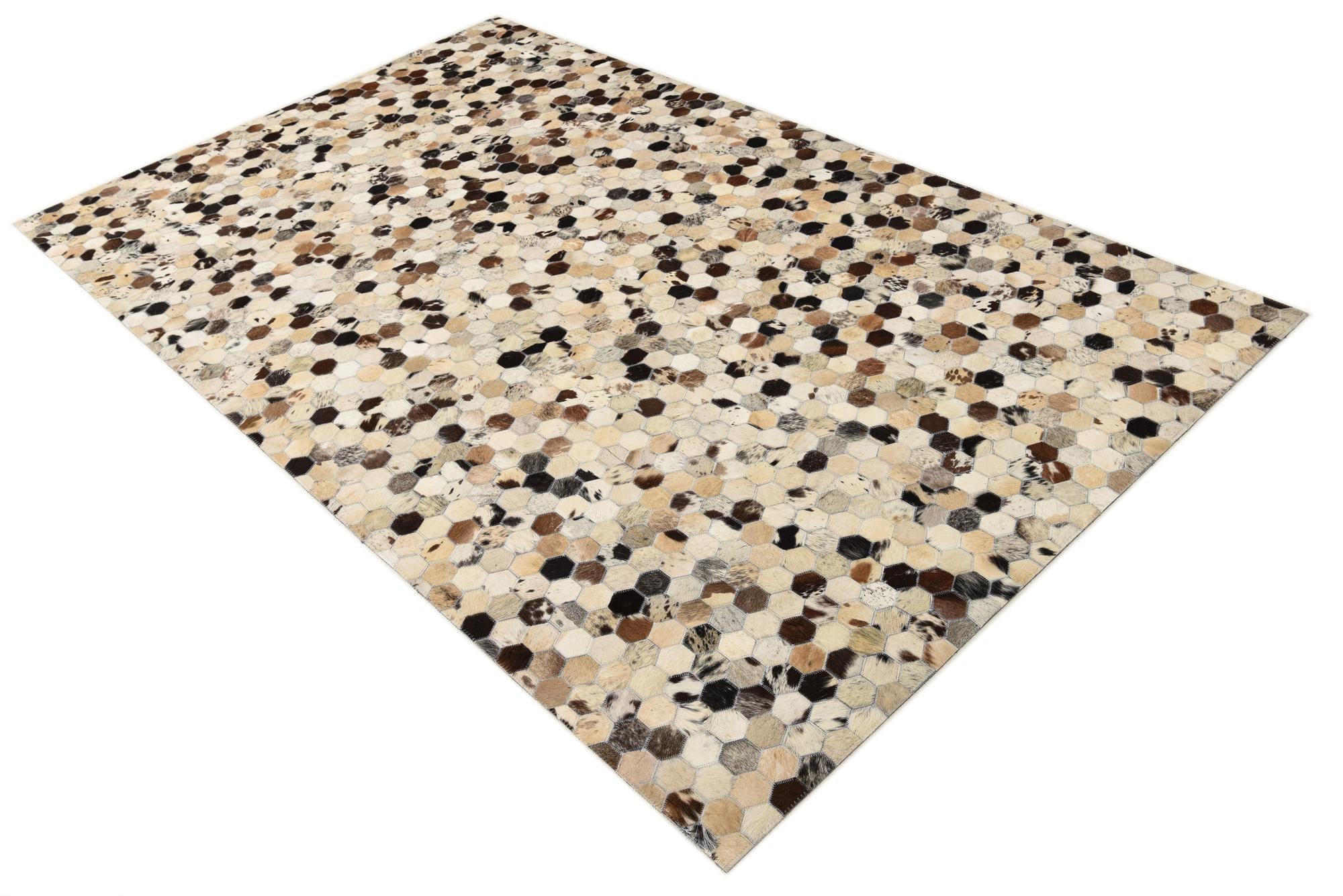 4' 9 x 8' Cowhide Rug