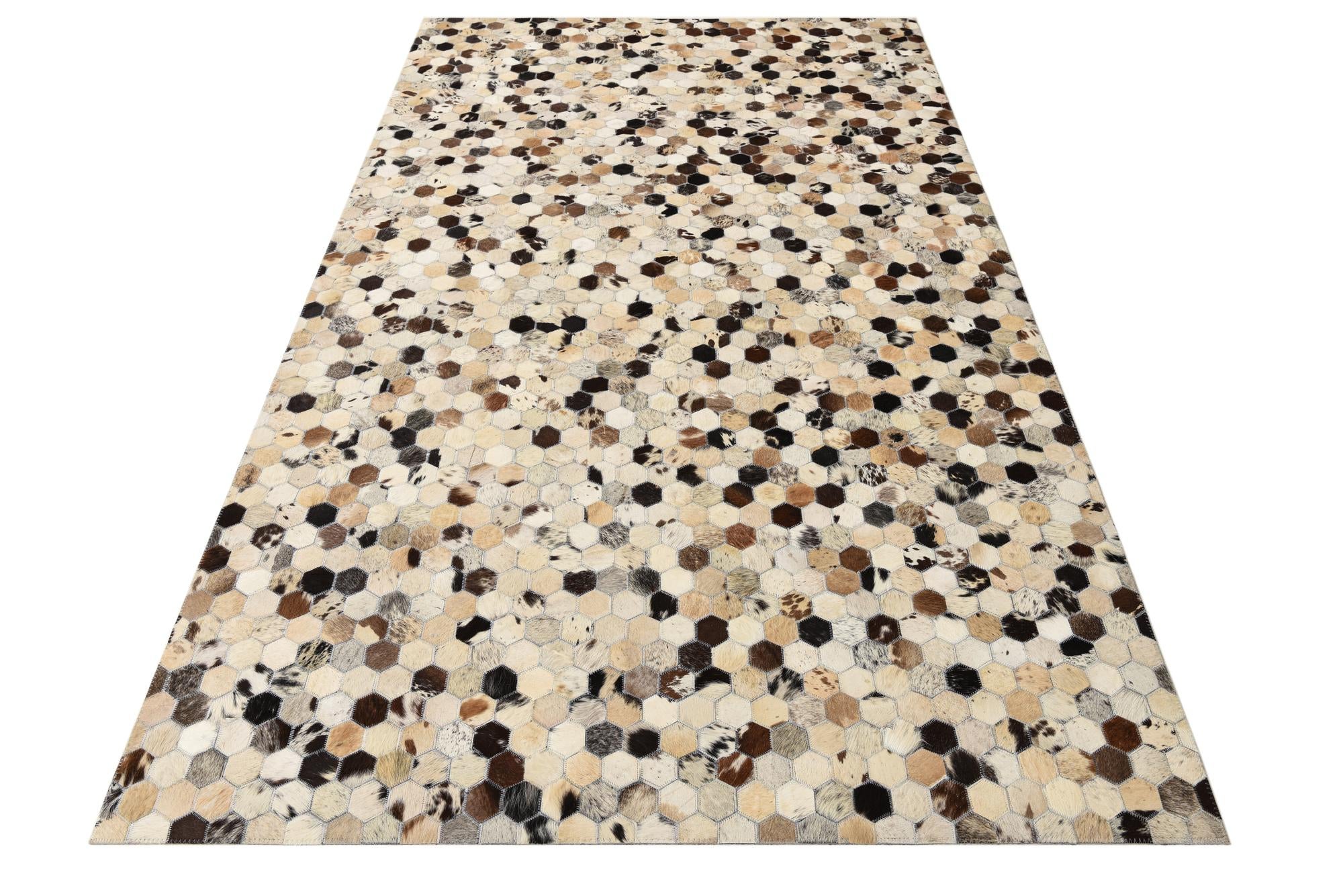 4' 9 x 8' Cowhide Rug