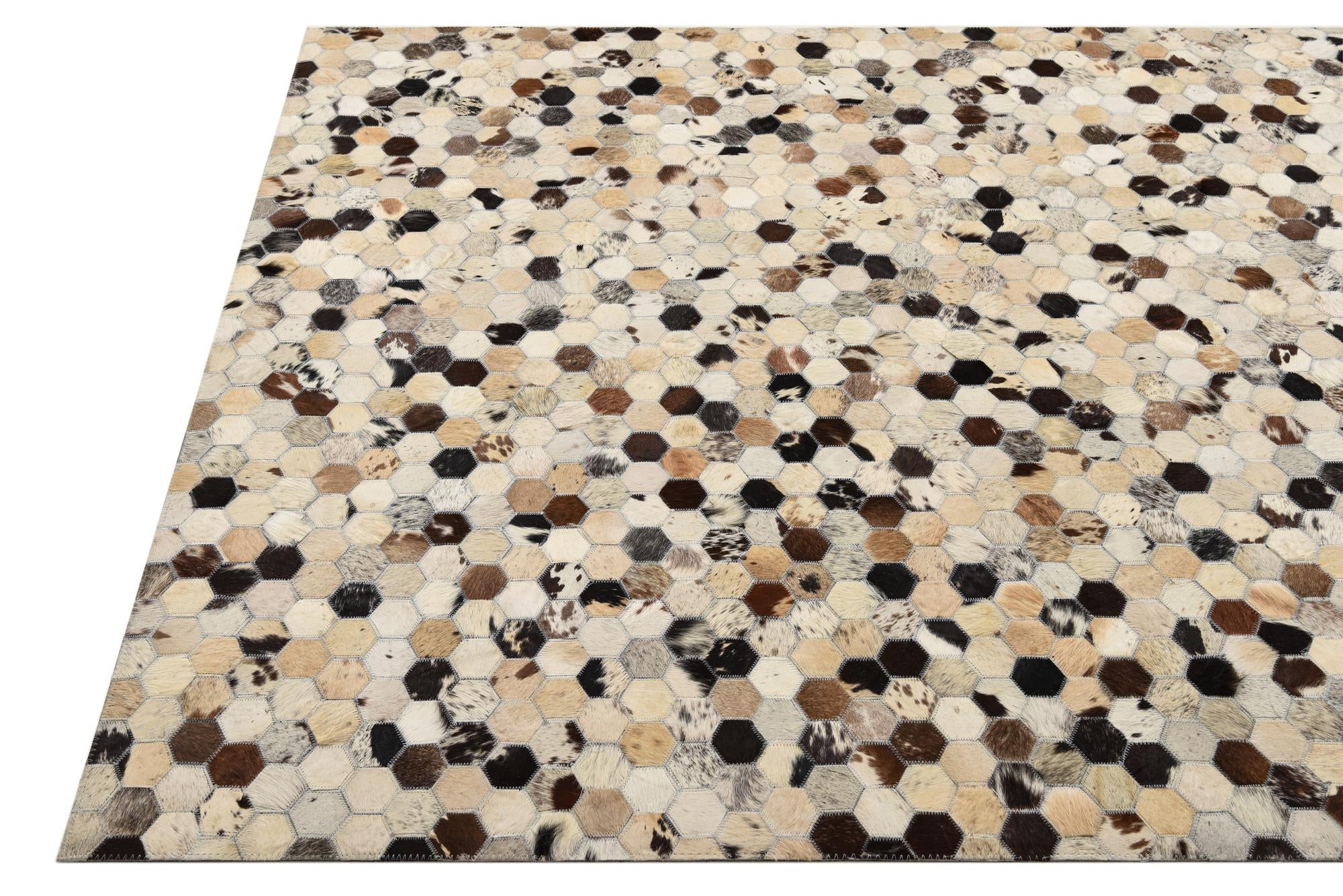 4' 9 x 8' Cowhide Rug