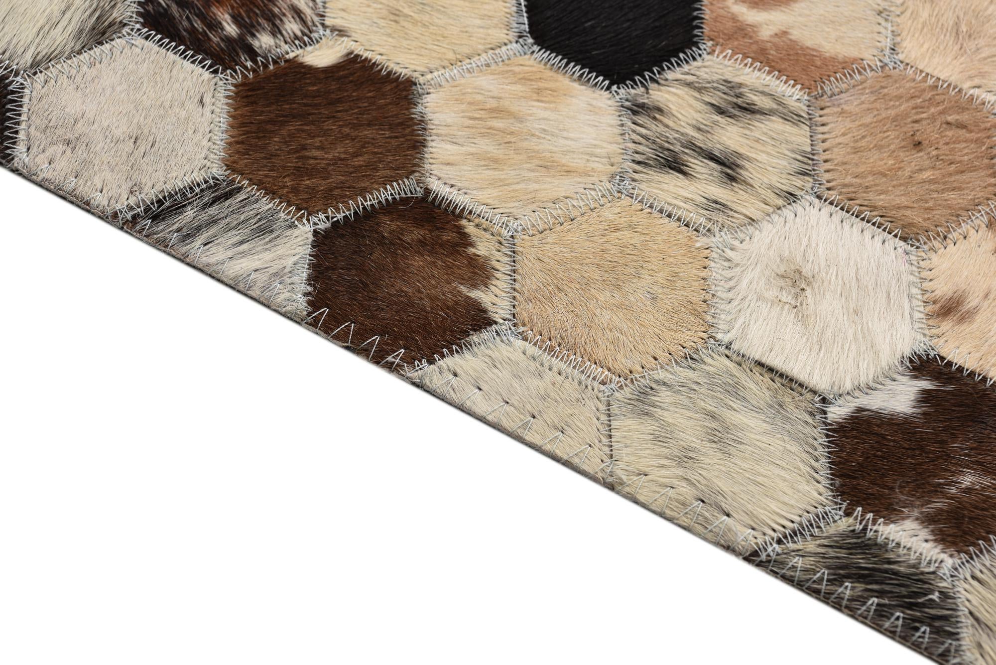 4' 9 x 8' Cowhide Rug