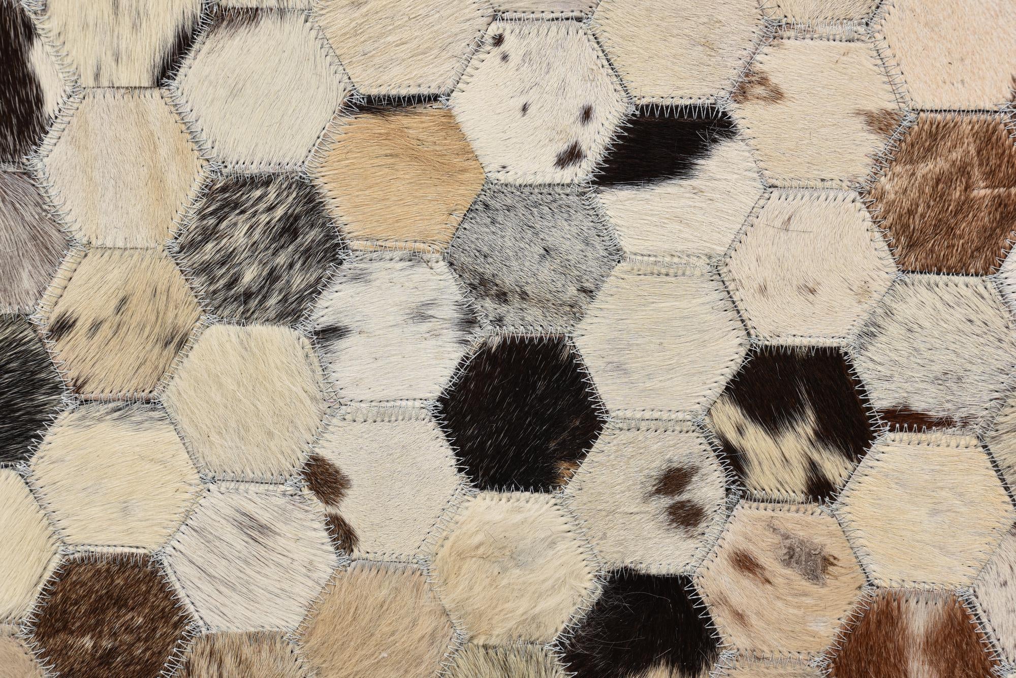 4' 9 x 8' Cowhide Rug