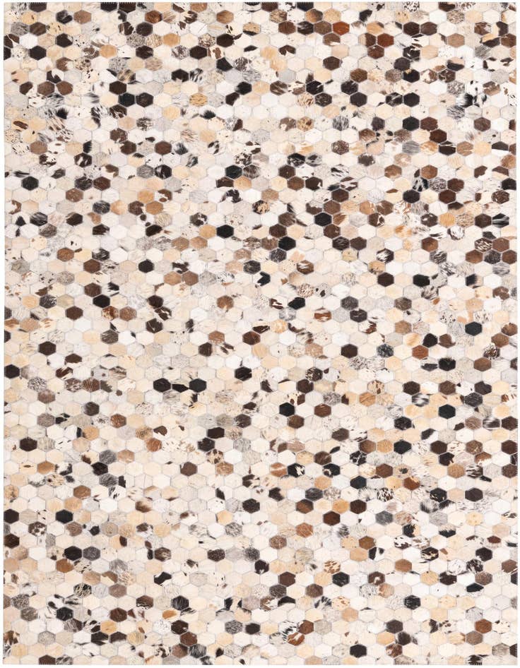 Detail image of 4' 9 x 8' Cowhide Rug