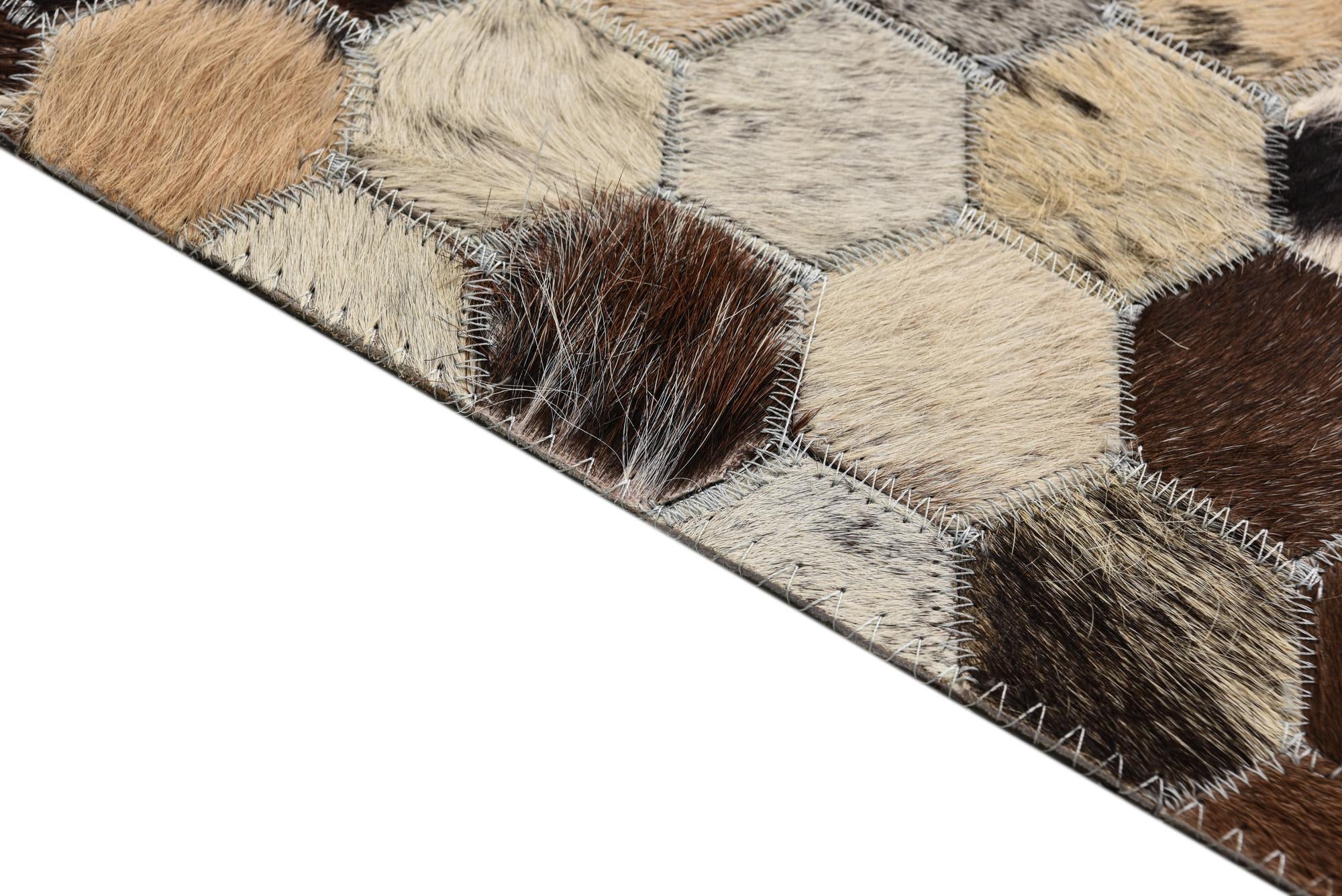 5' 1 x 7' 10 Cowhide Rug