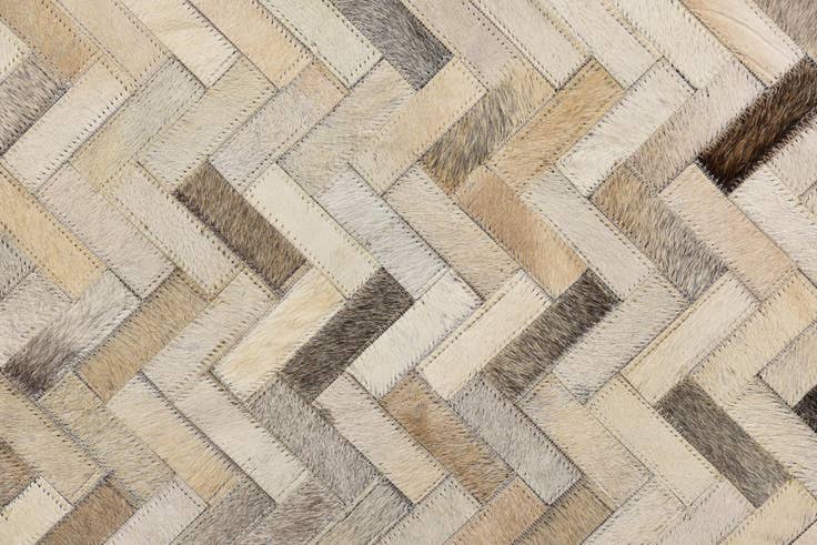 Detail image of 4' 9 x 6' 5 Cowhide Rug