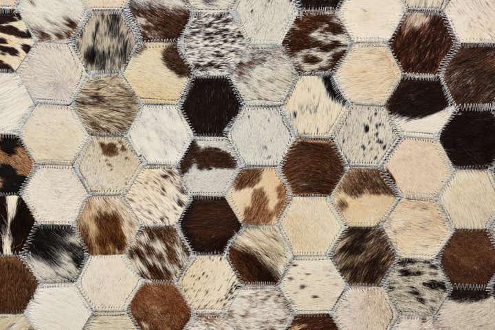 5' 1 x 8' Cowhide Rug