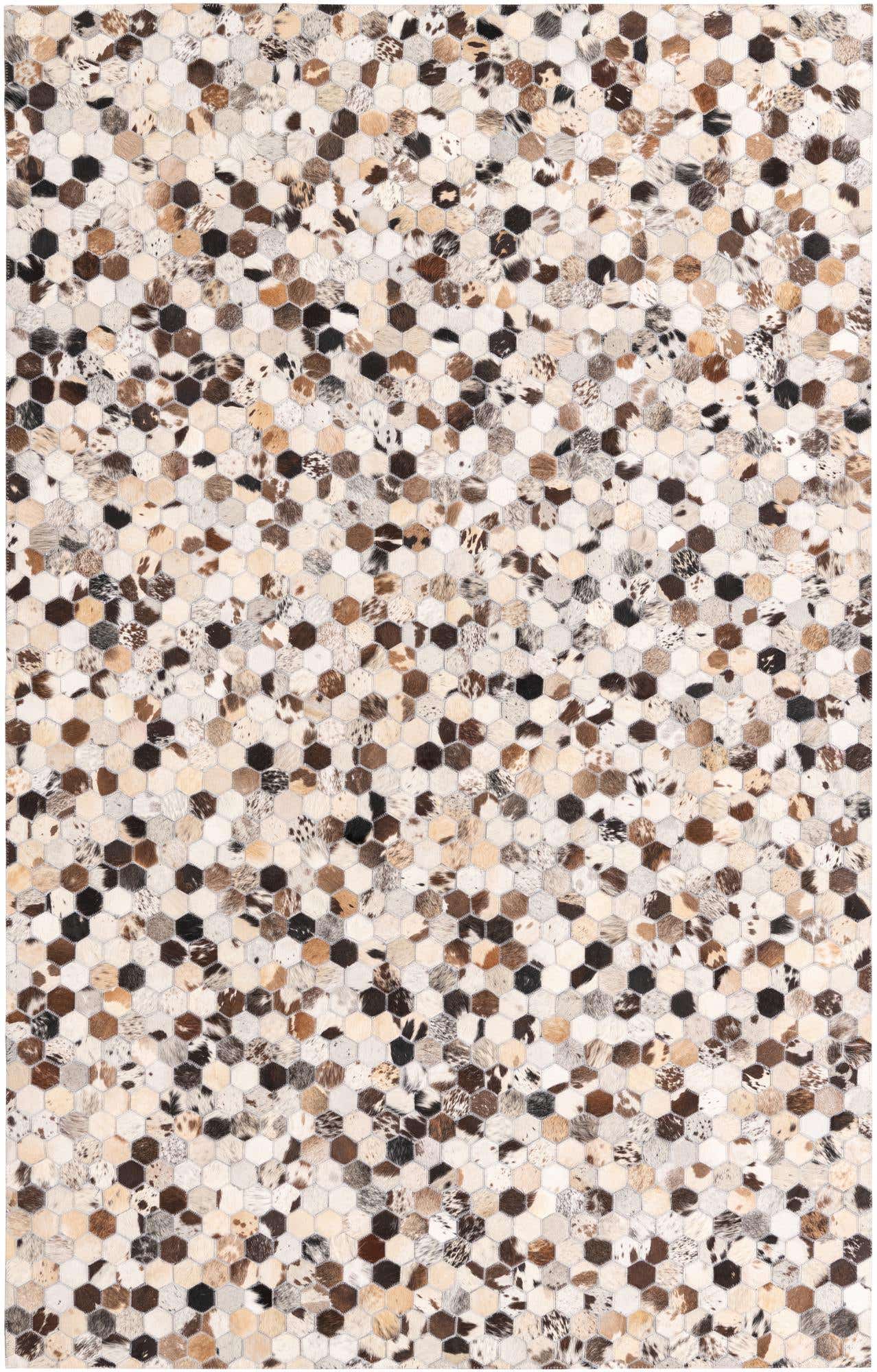 5' 1 x 8' Cowhide Rug