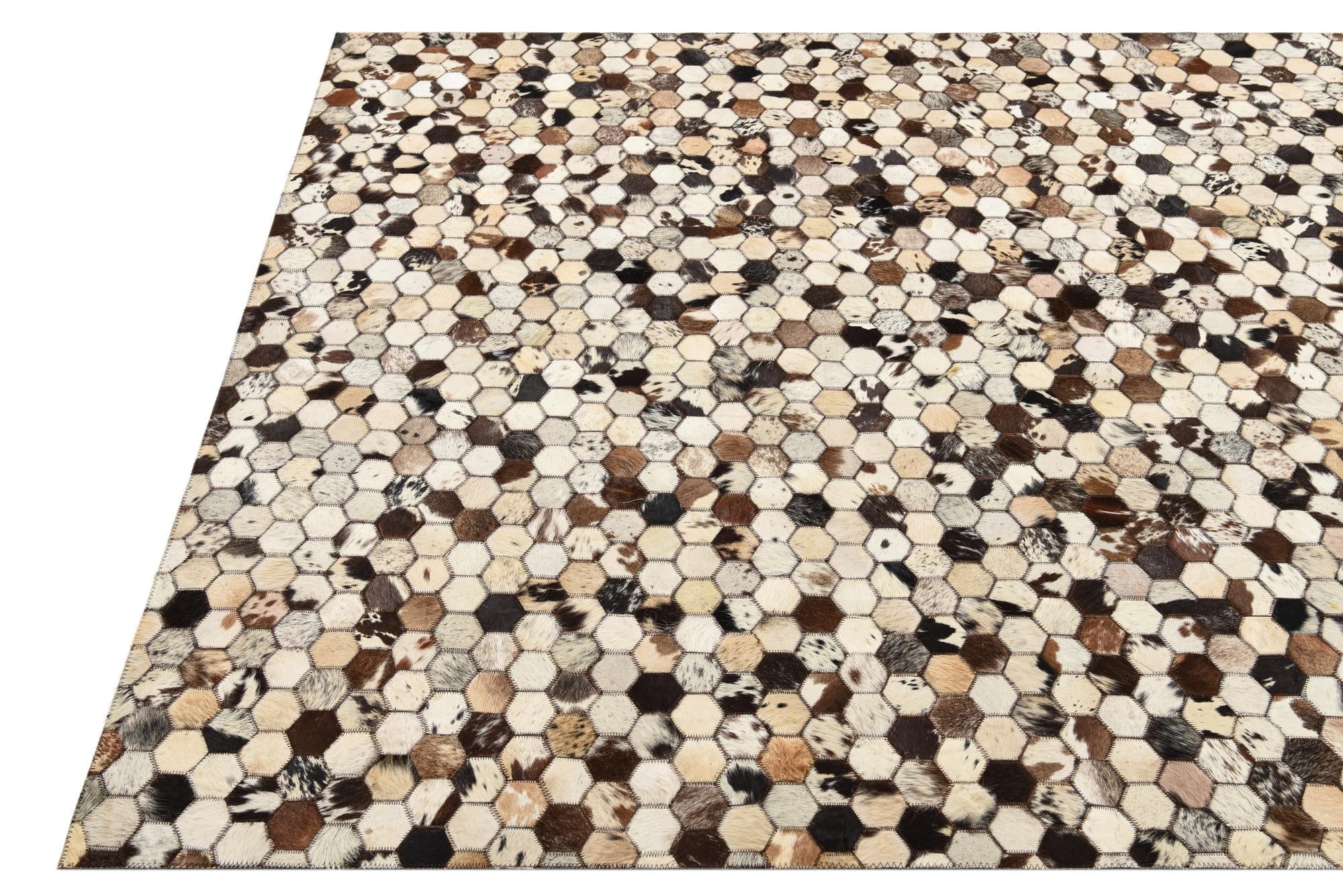 5' x 8' 2 Cowhide Rug