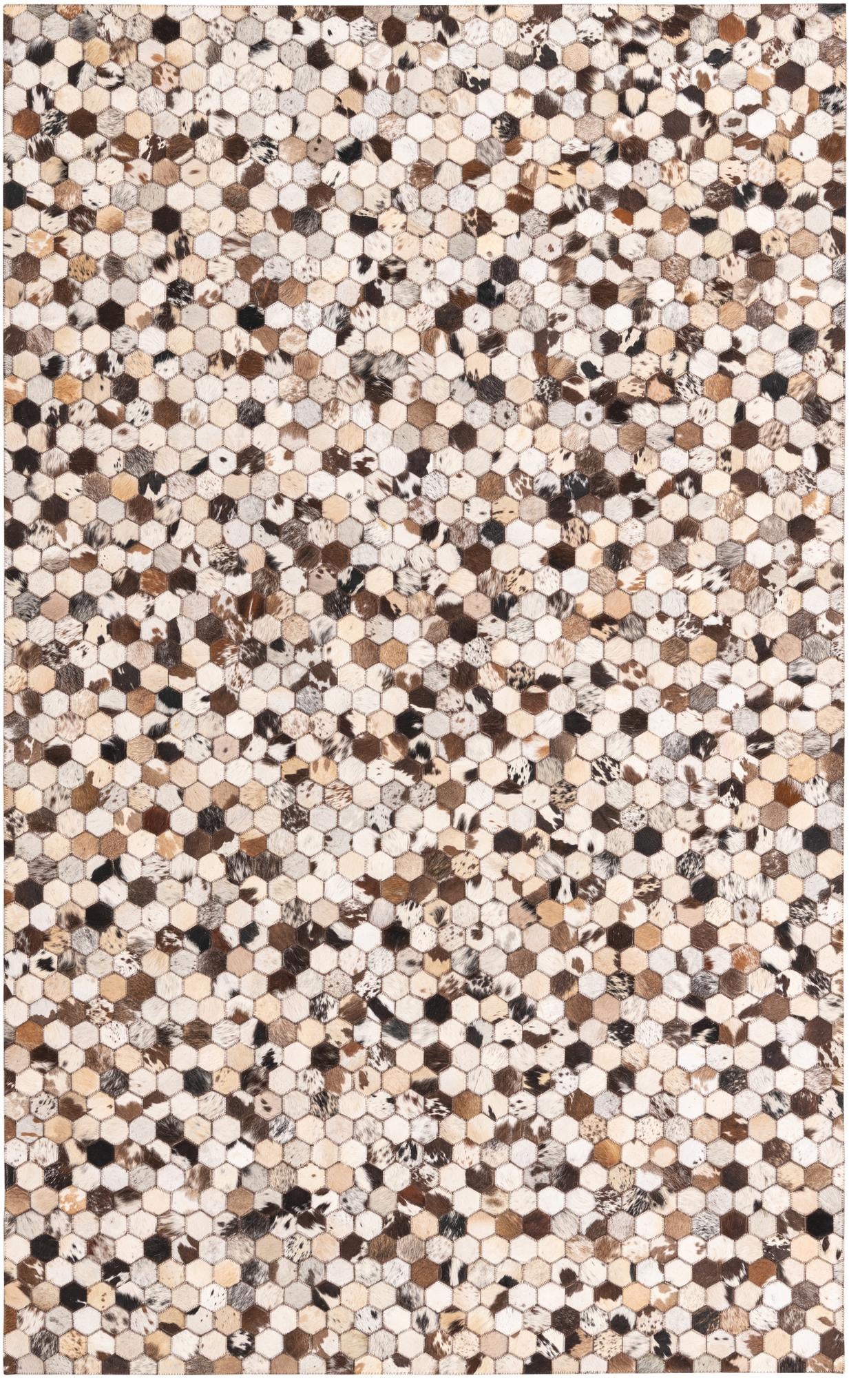 5' x 8' 2 Cowhide Rug