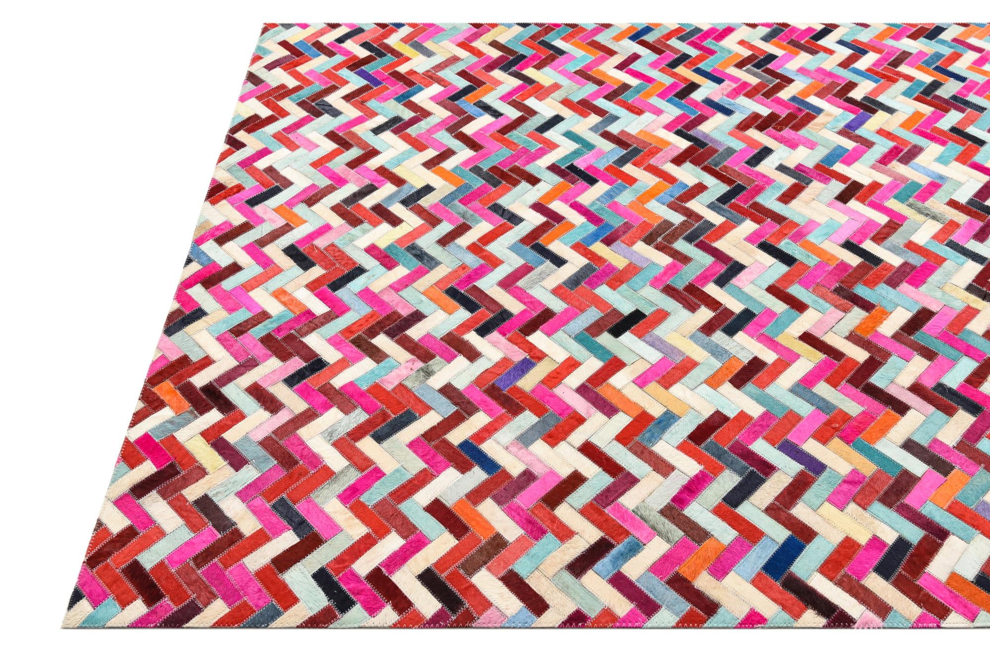 4' 1 x 8' 3 Cowhide Rug