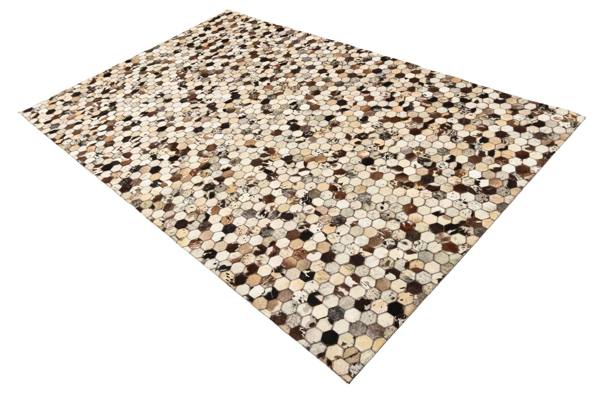 5' 1 x 8' 2 Cowhide Rug