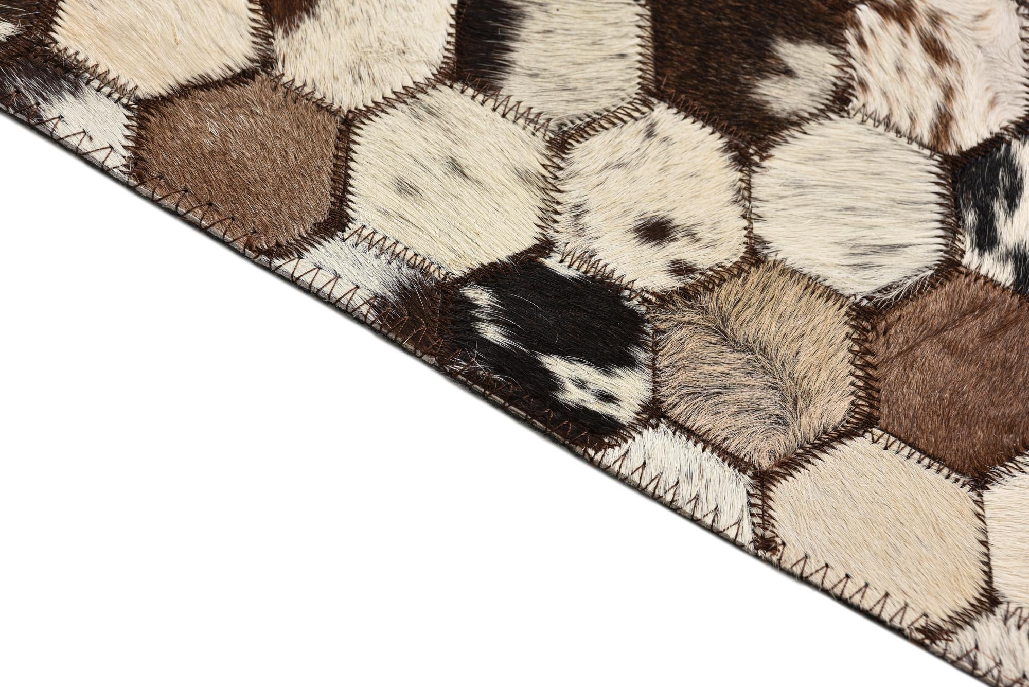 5' 1 x 8' 2 Cowhide Rug