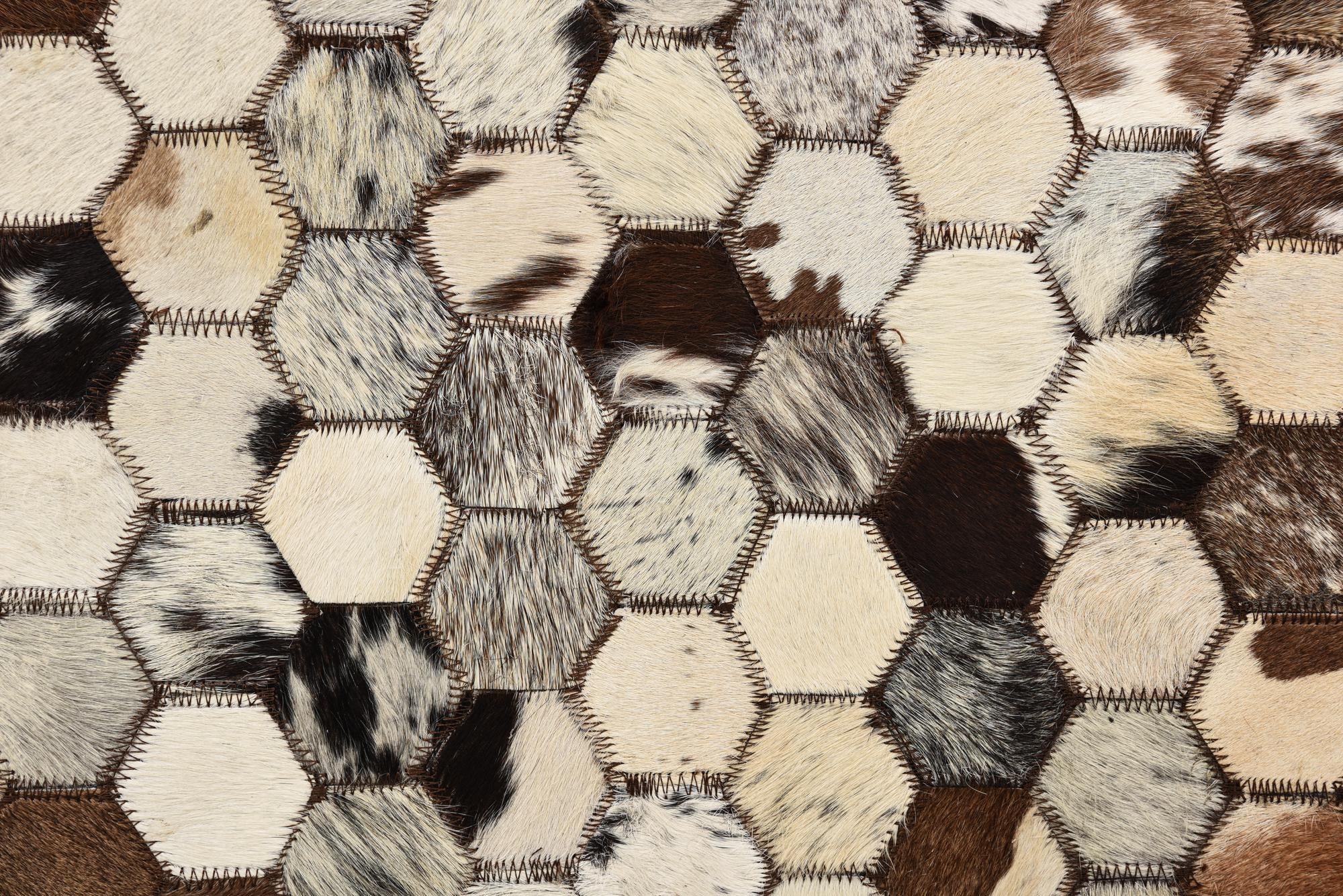 5' 1 x 8' 2 Cowhide Rug
