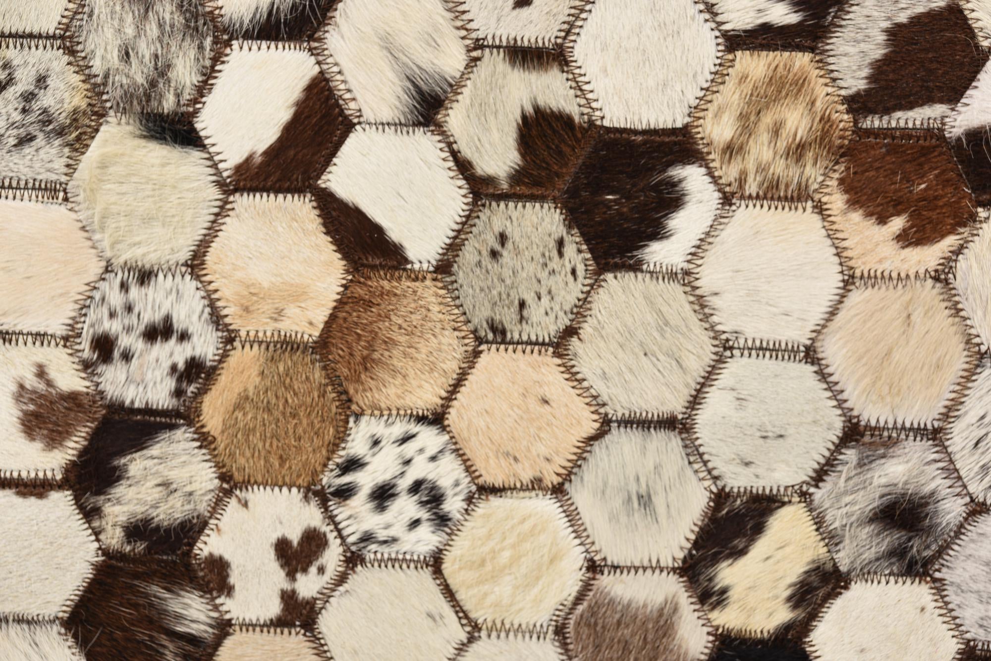 5' 1 x 8' 2 Cowhide Rug