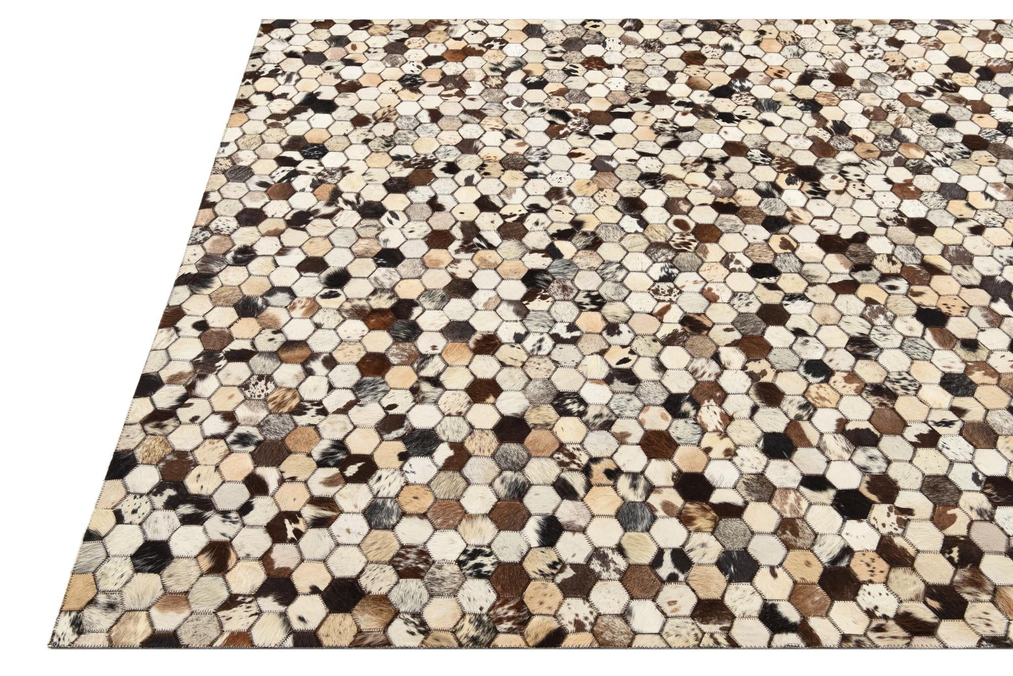 5' 2 x 8' 2 Cowhide Rug