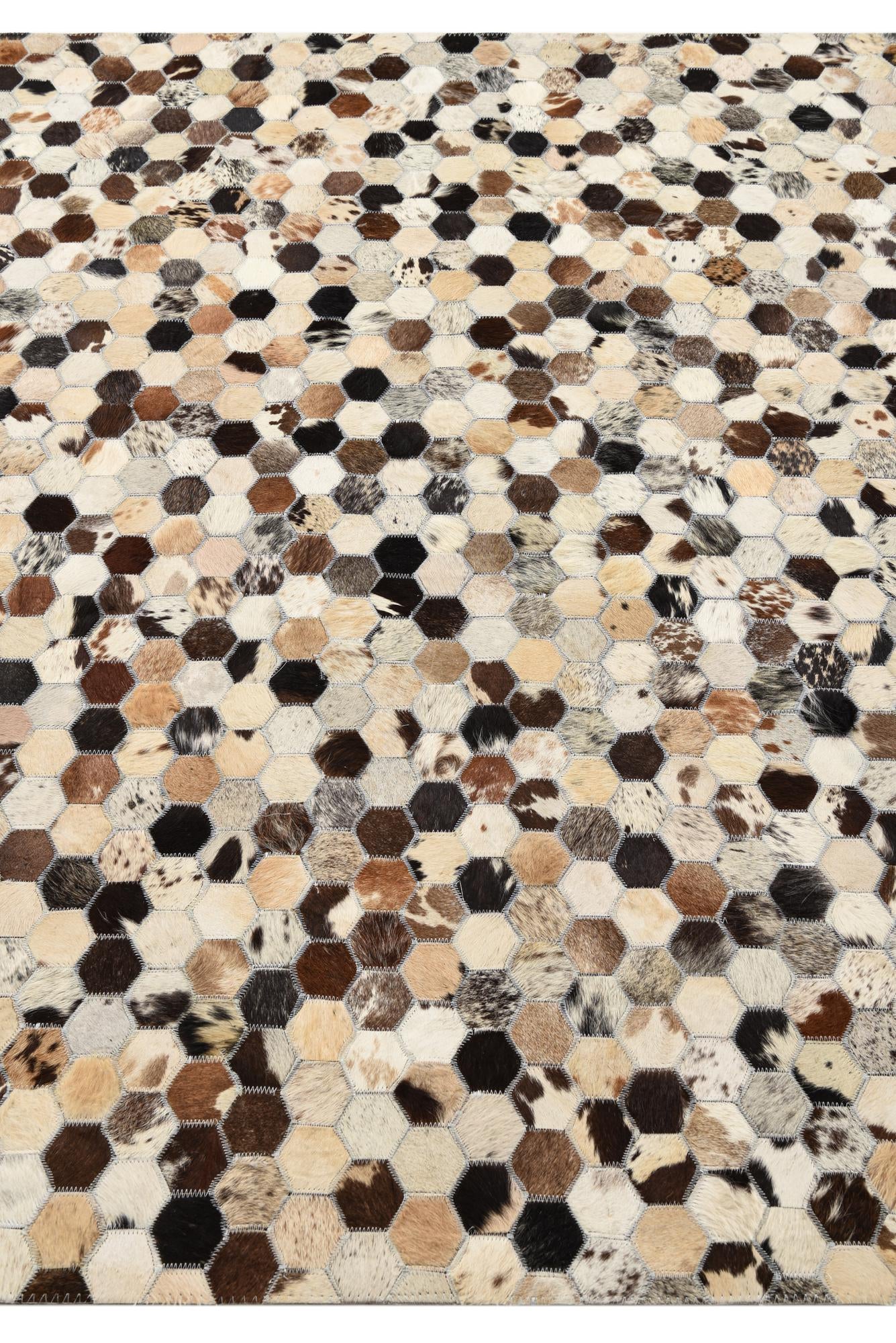5' 2 x 7' 10 Cowhide Rug