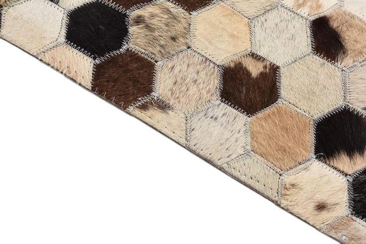 Detail image of 5' 2 x 7' 10 Cowhide Rug