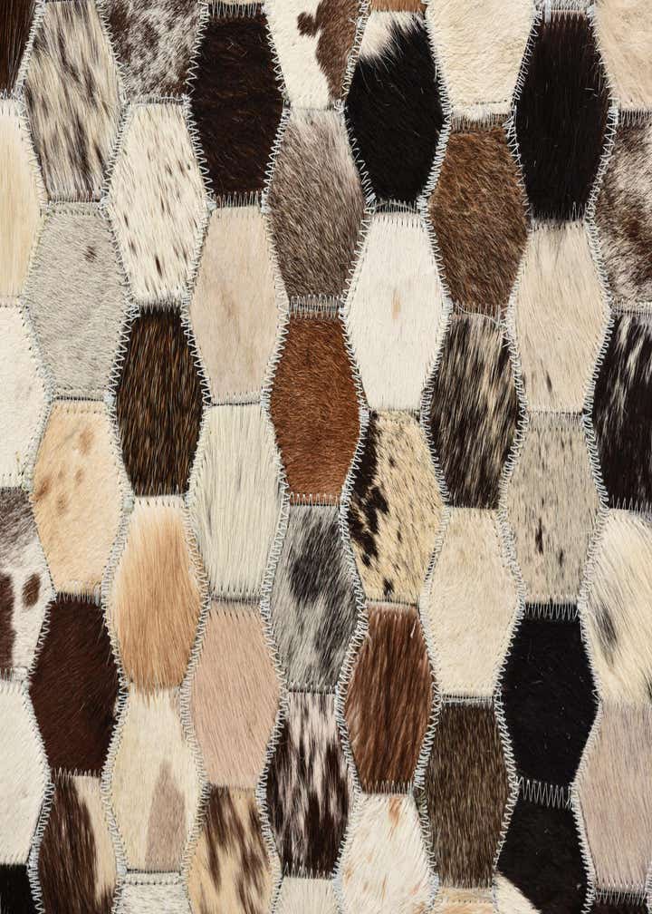 5' 2 x 7' 10 Cowhide Rug