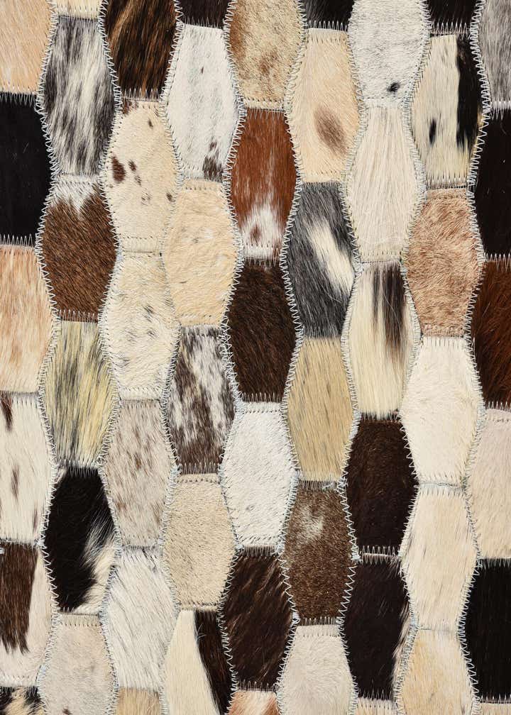 5' 2 x 7' 10 Cowhide Rug