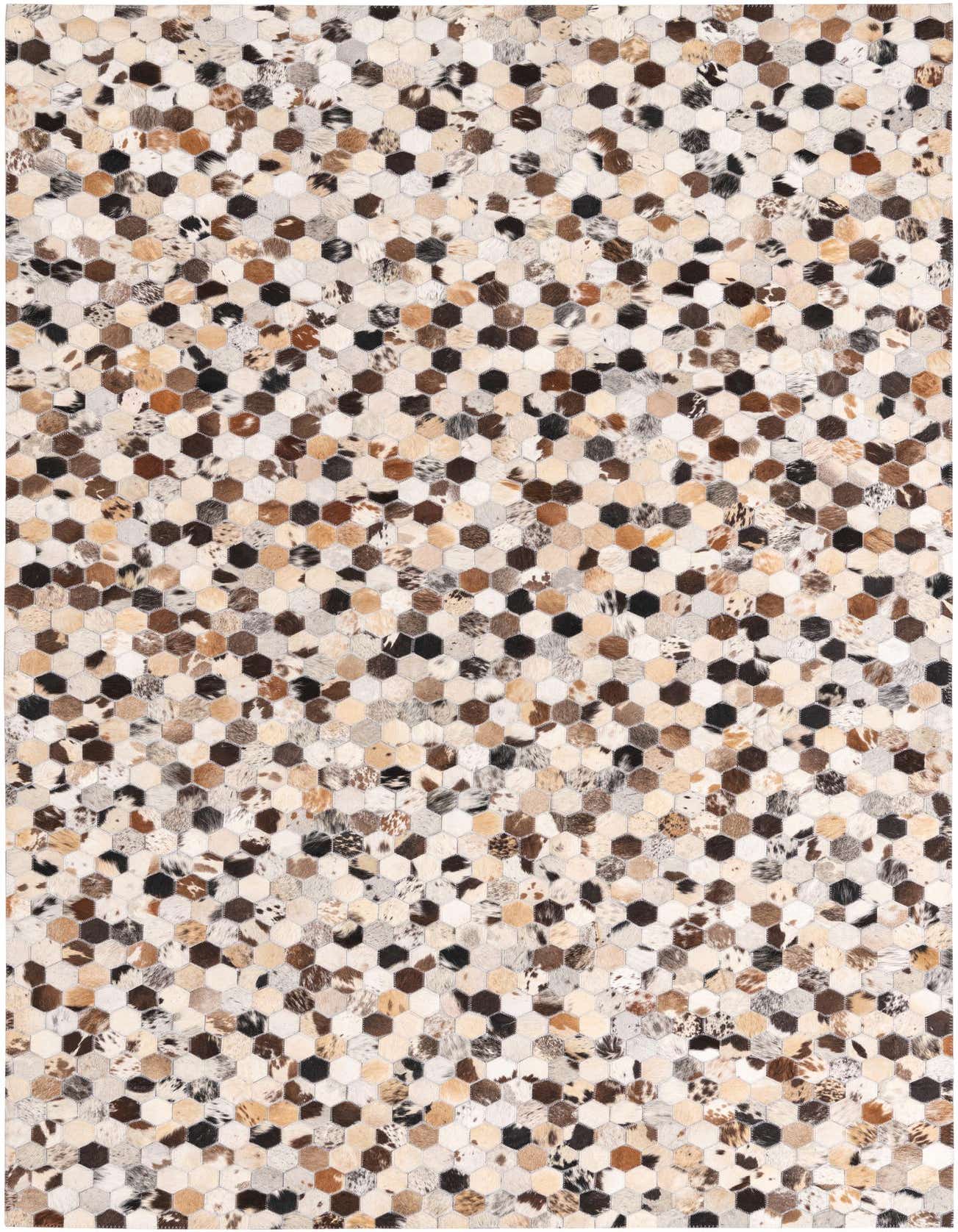 5' 2 x 7' 10 Cowhide Rug