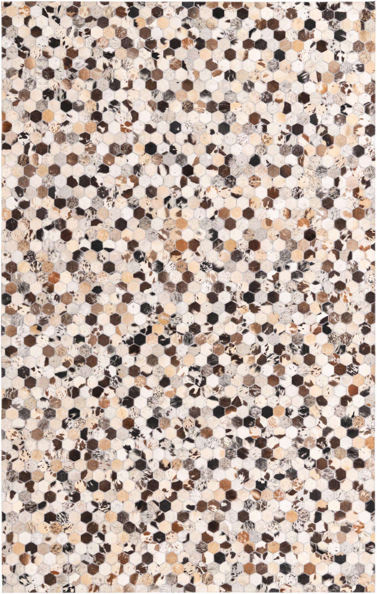 5' 1 x 8' Cowhide Rug