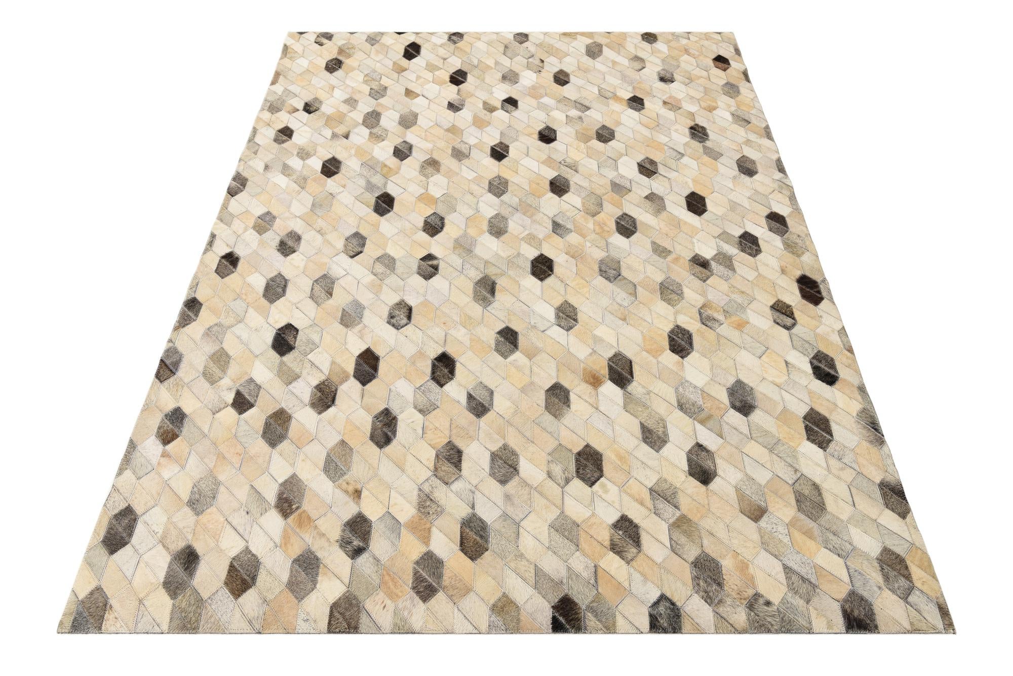 4' 8 x 6' 5 Cowhide Rug