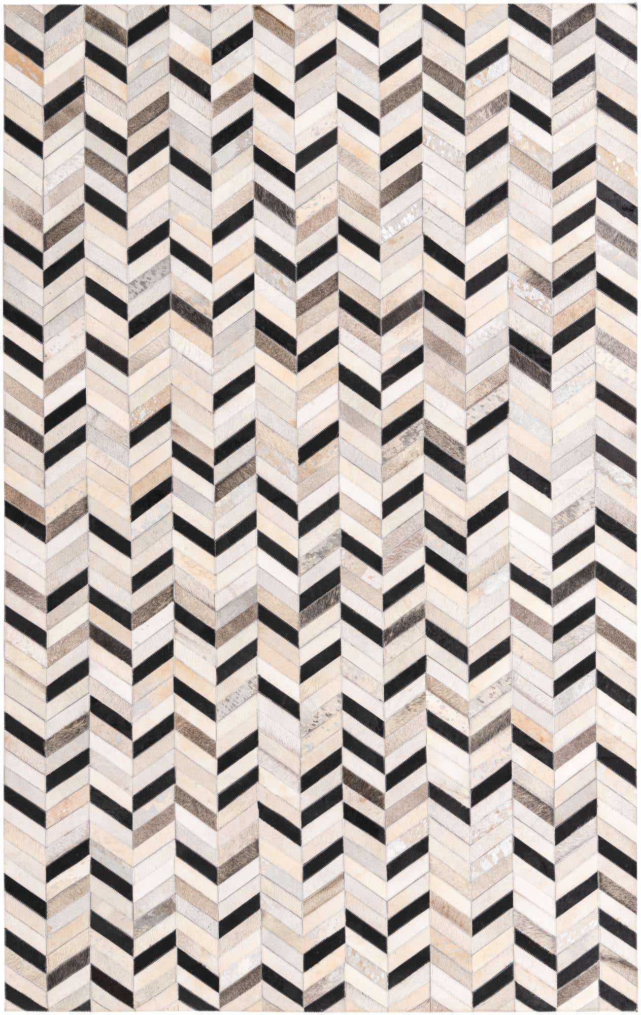 5' 2 x 8' 3 Cowhide Rug
