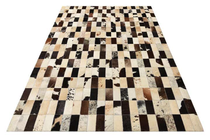 5' 2 x 7' 6 Cowhide Rug