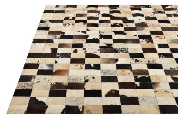 5' 2 x 7' 6 Cowhide Rug
