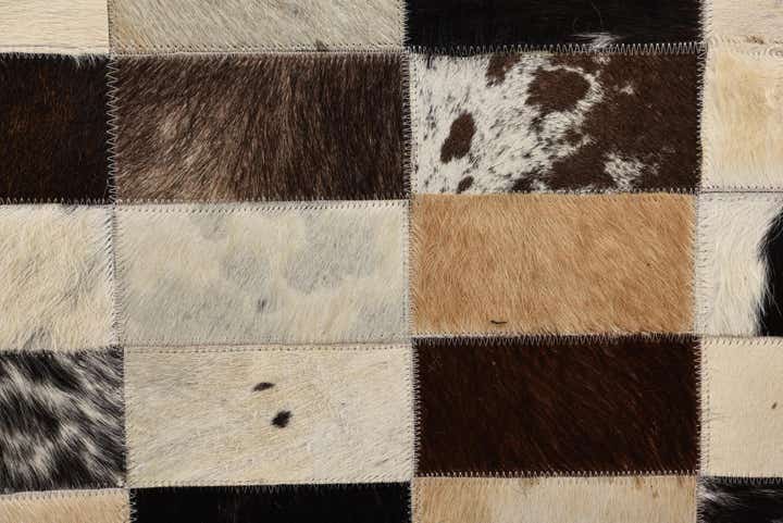5' 2 x 7' 6 Cowhide Rug