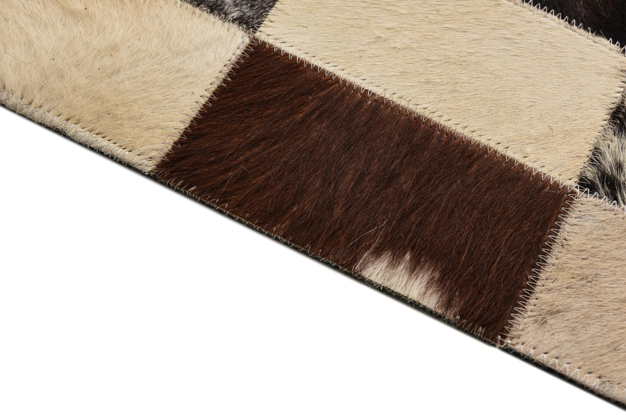5' 2 x 7' 6 Cowhide Rug