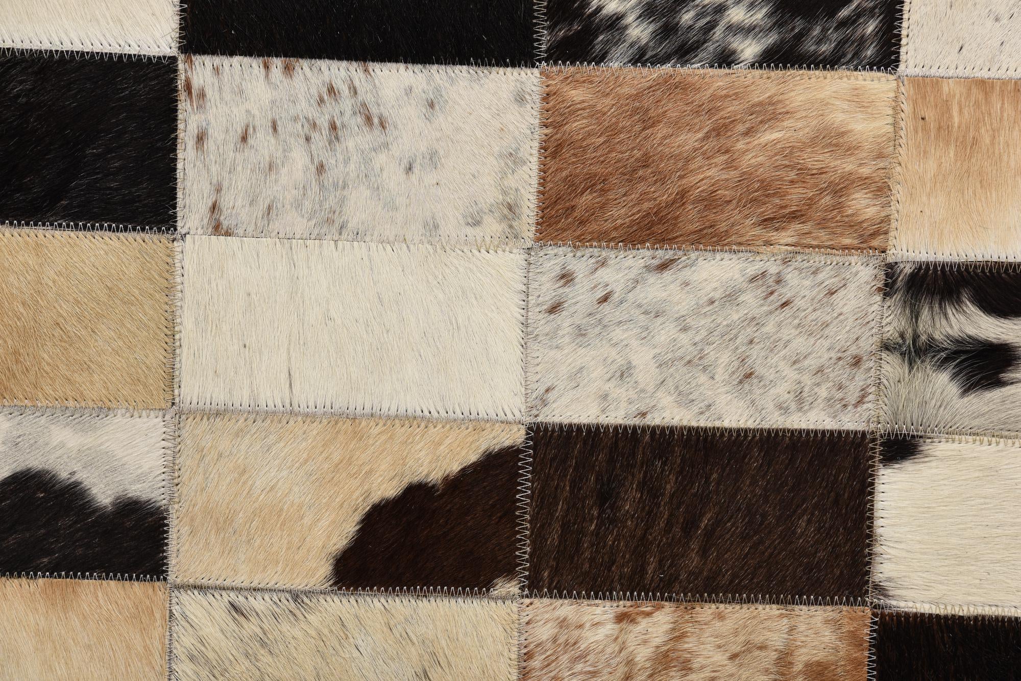 5' 2 x 7' 6 Cowhide Rug