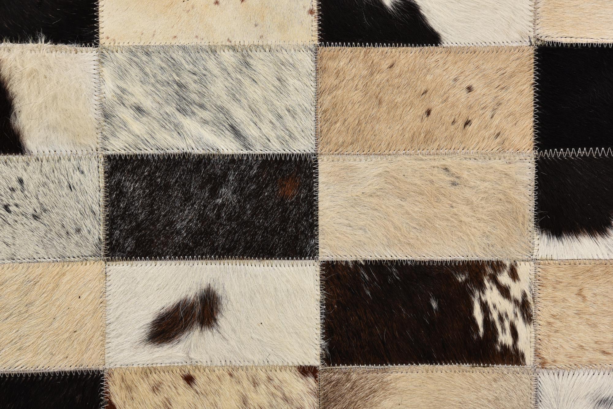 5' 2 x 7' 6 Cowhide Rug