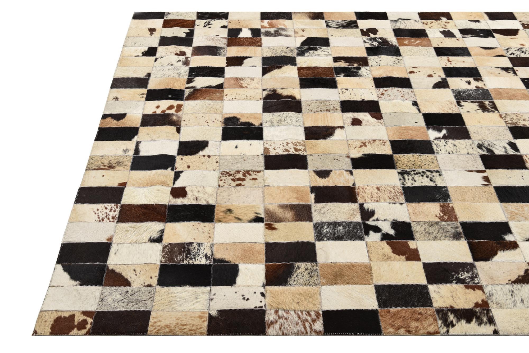 5' 2 x 7' 6 Cowhide Rug