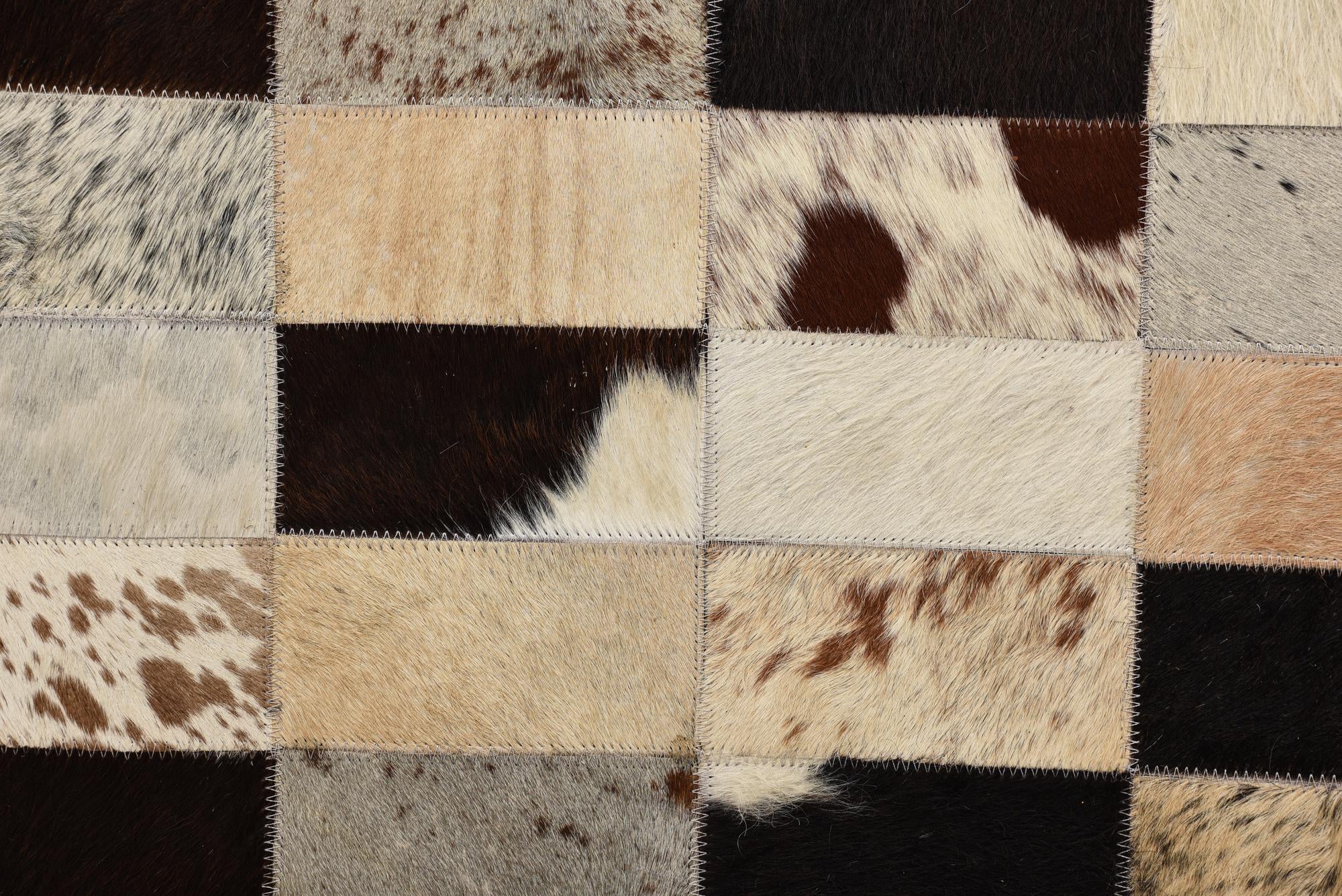 5' 2 x 7' 6 Cowhide Rug
