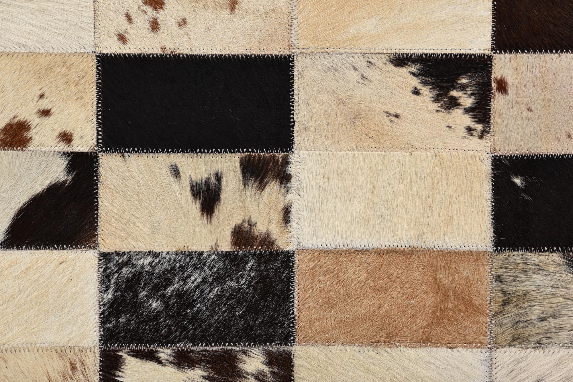 5' 2 x 7' 6 Cowhide Rug