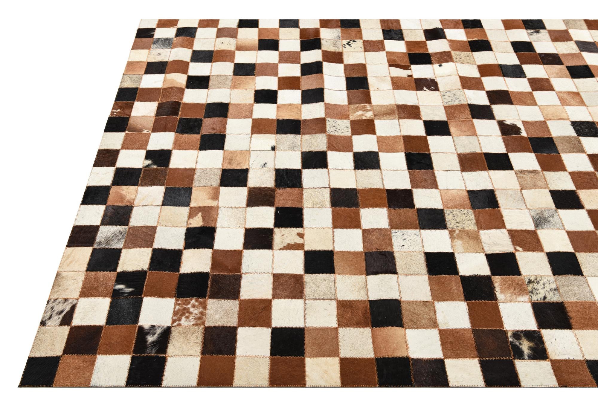 5' 1 x 7' 10 Cowhide Rug