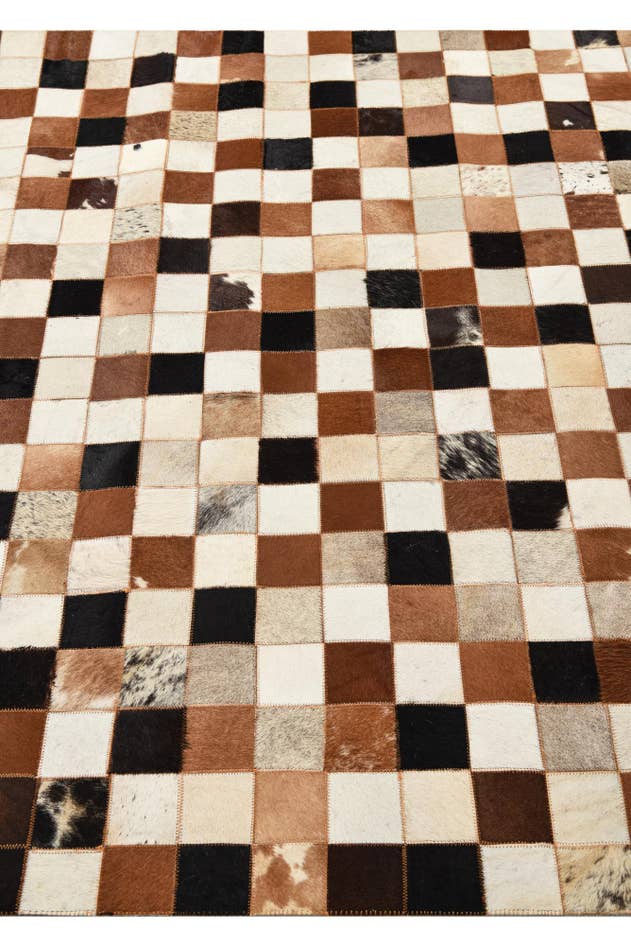 Detail image of 5' 1 x 7' 10 Cowhide Rug