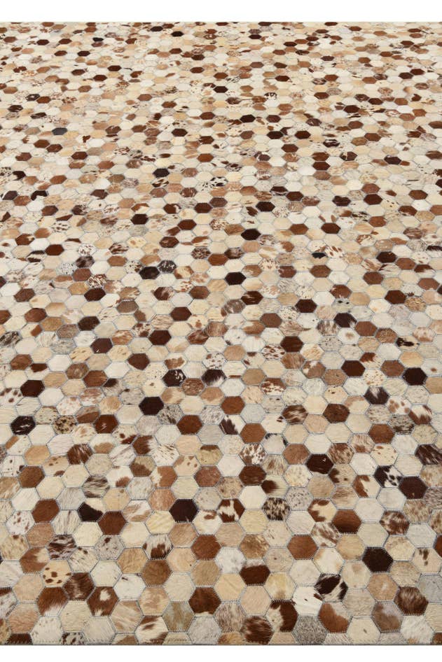 Detail image of 8' 1 x 9' 10 Cowhide Rug